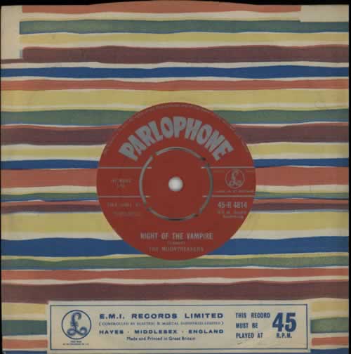 The Moontrekkers Night Of The Vampire 7" vinyl single (7 inch record / 45) UK VV207NI570644