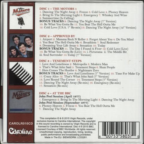 The Motors The Virgin Years CD Album Box Set UK MTRDXTH865910