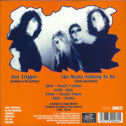 The Mourning After Day Tripper 7" vinyl single (7 inch record / 45) UK XME07DA808251