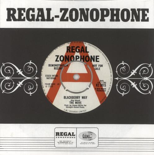 The Move Blackberry Way - A Label 7" vinyl single (7 inch record / 45) UK MOV07BL588558