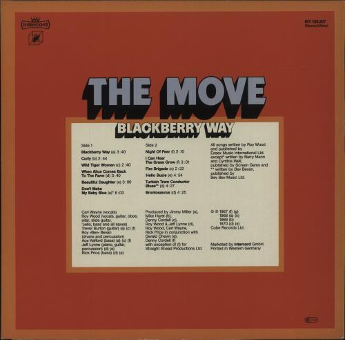 The Move Blackberry Way vinyl LP album (LP record) German MOVLPBL240651