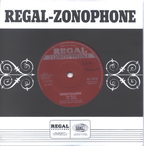 The Move Brontosaurus - Solid - WOL 7" vinyl single (7 inch record / 45) UK MOV07BR549917