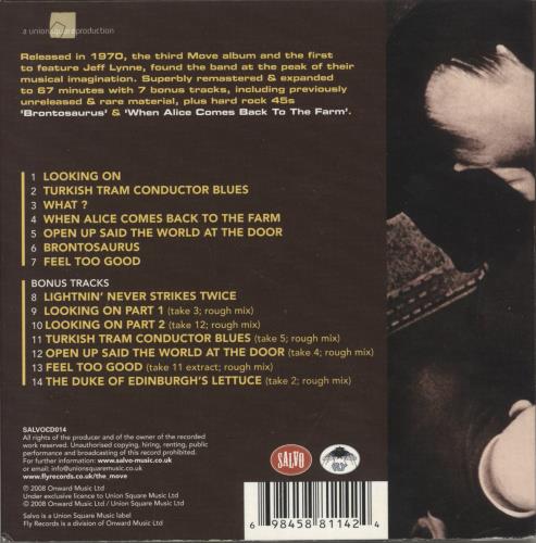 The Move Looking On CD album (CDLP) UK MOVCDLO431990