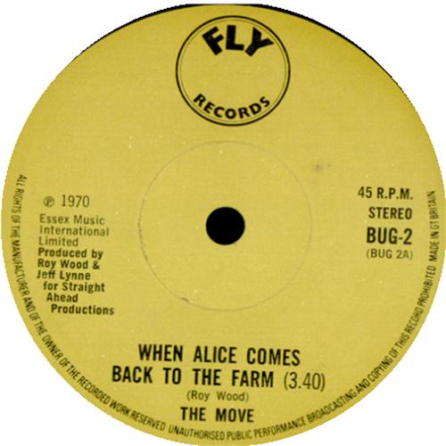 The Move When Alice Comes Back To The Farm 7" vinyl single (7 inch record / 45) UK MOV07WH414391