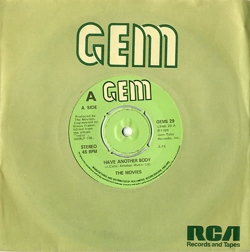 The Movies Have Another Body 7" vinyl single (7 inch record / 45) UK TM207HA589182