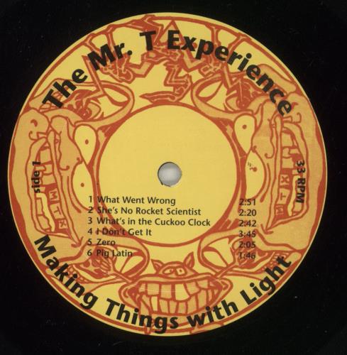 The Mr. T Experience Making Things With Light vinyl LP album (LP record) US 86GLPMA864078