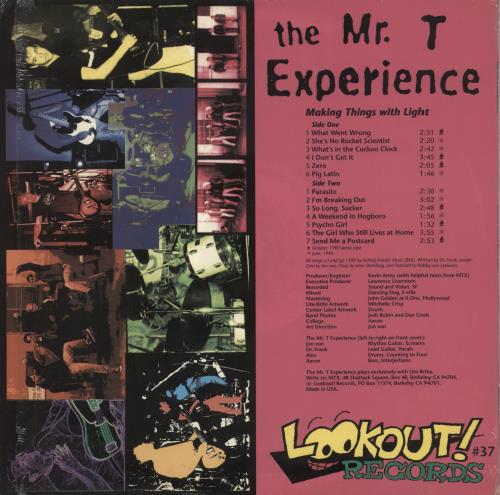 The Mr. T Experience Making Things With Light vinyl LP album (LP record) US 86GLPMA864078
