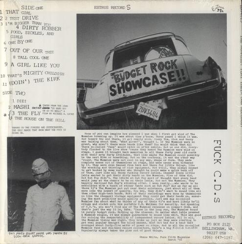 The Mummies Play Their Own Records! vinyl LP album (LP record) US 839LPPL863072