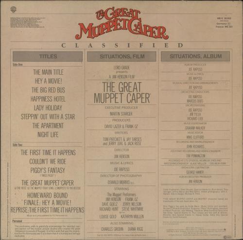 The Muppets The Great Muppet Caper vinyl LP album (LP record) German MUPLPTH698965