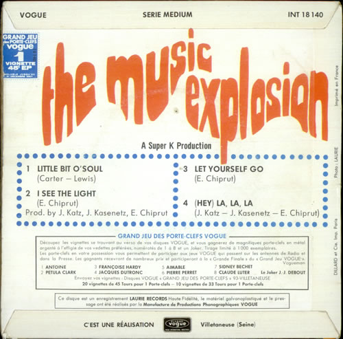 The Music Explosion Little Bit O' Soul EP 7" vinyl single (7 inch record / 45) French MUX07LI525385