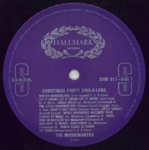 The Musicmakers Christmas Party Sing-Along vinyl LP album (LP record) UK 07GLPCH741544