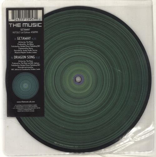 The Music Getaway 7" vinyl picture disc (7 inch picture disc single) UK USC7PGE227881