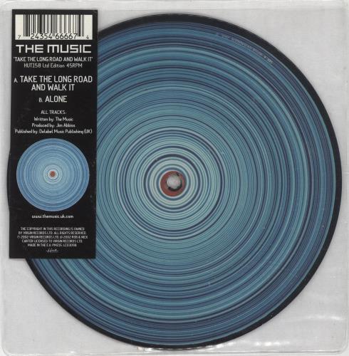 The Music Take The Long Road And Walk It 7" vinyl picture disc (7 inch picture disc single) UK USC7PTA221713
