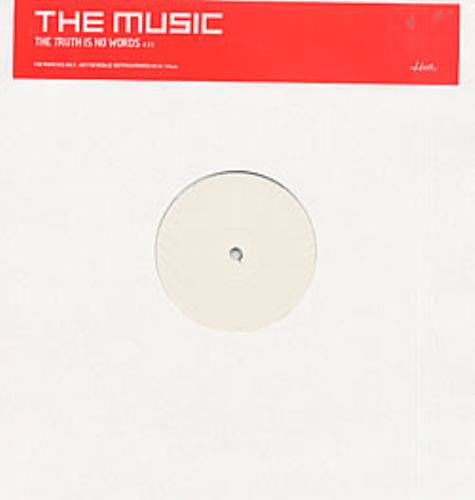 The Music The Truth Is No Words 12" vinyl single (12 inch record / Maxi-single) UK USC12TH237255