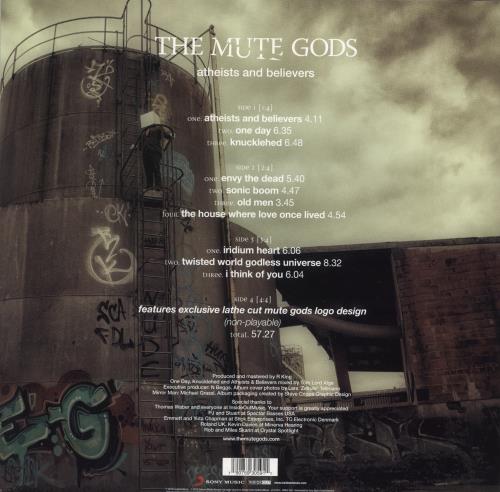 The Mute Gods Atheists And Believers + Bonus CD 2-LP vinyl record set (Double LP Album) UK 86Y2LAT864255