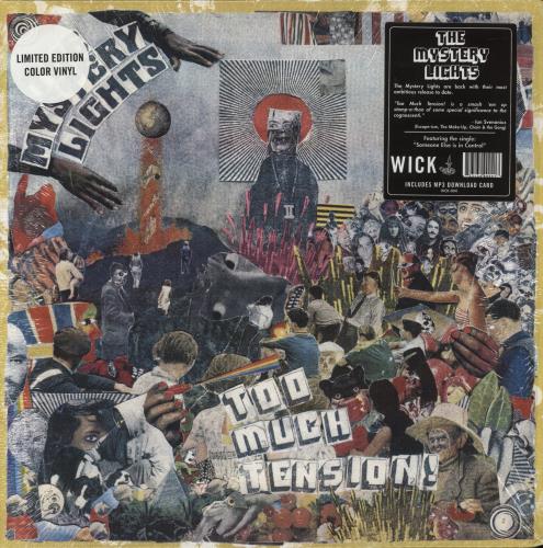 The Mystery Lights Too Much Tension! - Clear With Neon Splatter Vinyl vinyl LP album (LP record) US 95HLPTO882315