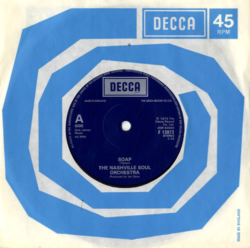 The Nashville Soul Orchestra Soap 7" vinyl single (7 inch record / 45) UK V2U07SO581356