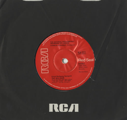The National Philharmonic Orchestra The Sea Hawk 7" vinyl single (7 inch record / 45) UK UXR07TH520909