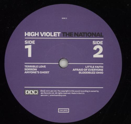 The National High Violet 2-LP vinyl record set (Double LP Album) UK TN32LHI873253