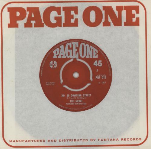 The Nerve No. 10 Downing Street 7" vinyl single (7 inch record / 45) UK T9N07NO762026