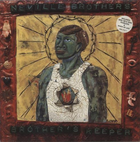 The Neville Brothers Brother's Keeper - Sticker vinyl LP album (LP record) UK NVBLPBR868107