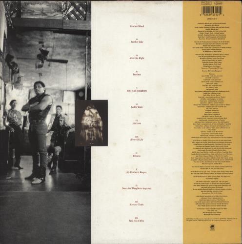 The Neville Brothers Brother's Keeper - Sticker vinyl LP album (LP record) UK NVBLPBR868107