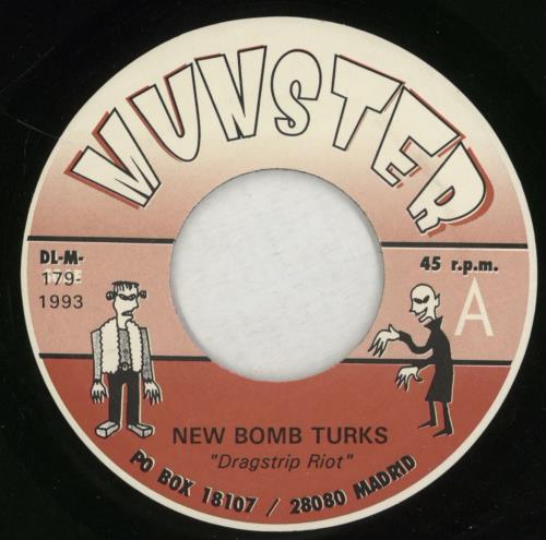 The New Bomb Turks Dragstrip Riot 7" vinyl single (7 inch record / 45) Spanish T6U07DR869275