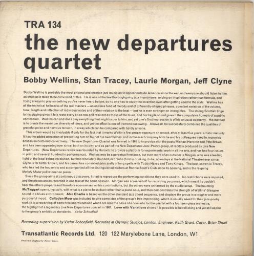 The New Departures Quartet The New Departures Quartet vinyl LP album (LP record) UK 0SELPTH735863