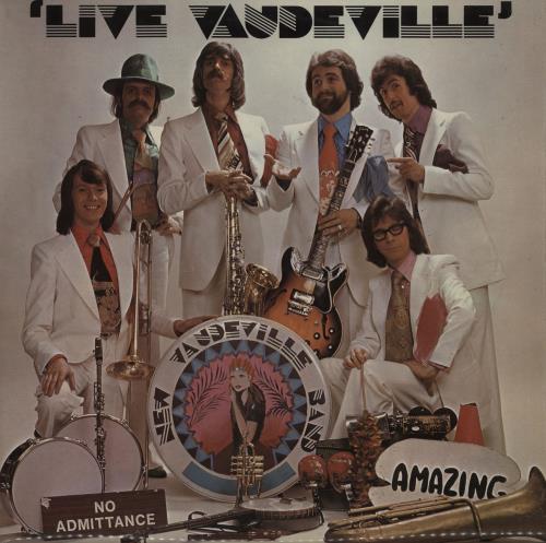 The New Vaudeville Band Live Vaudeville - Autographed vinyl LP album (LP record) UK NVDLPLI753335