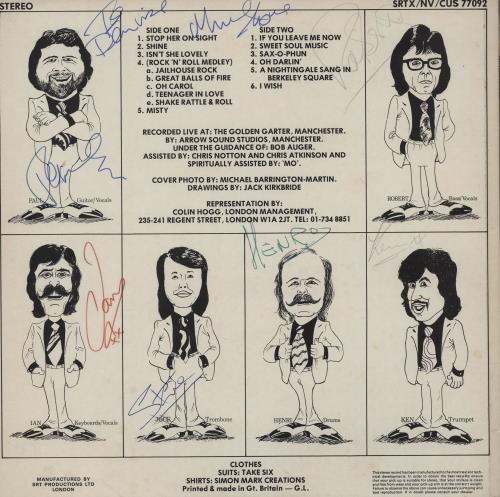 The New Vaudeville Band Live Vaudeville - Autographed vinyl LP album (LP record) UK NVDLPLI753335