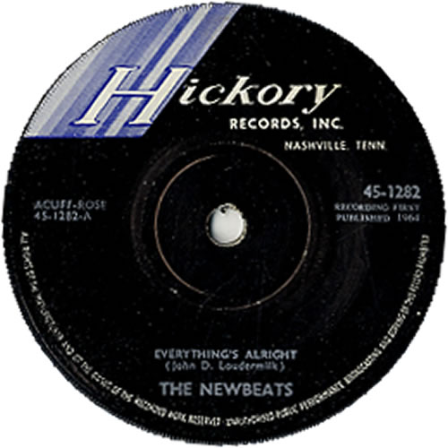 The Newbeats Everything's Alright 7" vinyl single (7 inch record / 45) UK NEB07EV627480