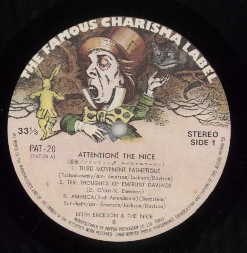 The Nice Attention! vinyl LP album (LP record) Japanese NCELPAT166698