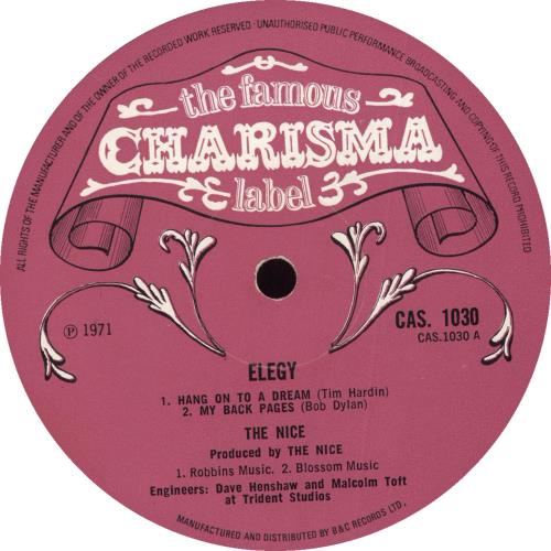 The Nice Elegy - 1st - VG vinyl LP album (LP record) UK NCELPEL460885