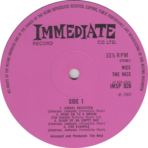 The Nice Nice - 1st vinyl LP album (LP record) UK NCELPNI229244