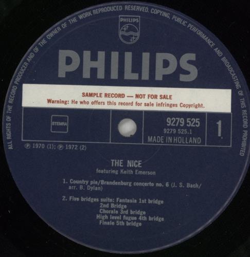 The Nice The Nice - Factory Sample vinyl LP album (LP record) Dutch NCELPTH881932