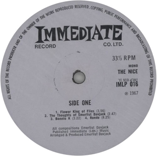 The Nice The Thoughts Of Emerlist Davjack - 1st vinyl LP album (LP record) UK NCELPTH86696