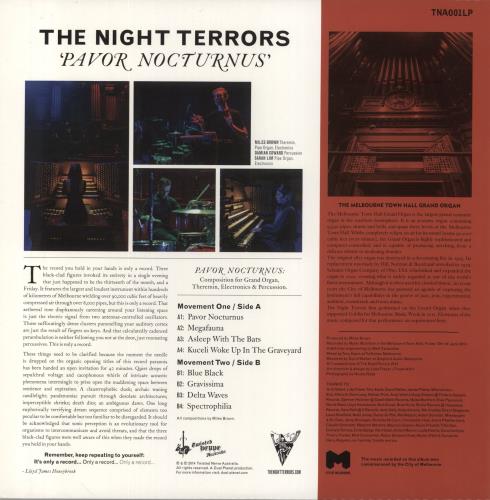 The Night Terrors Pavor Nocturnus - Grey & Red Splatter Vinyl vinyl LP album (LP record) Australian 4LELPPA858296