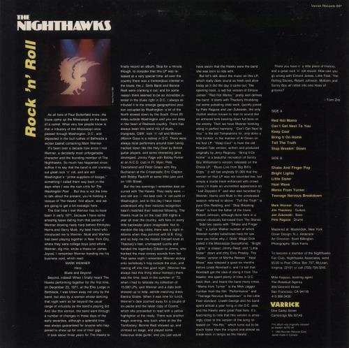 The Nighthawks Rock 'n' Roll vinyl LP album (LP record) US NHWLPRO865668
