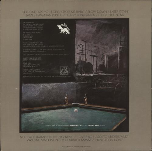 The Nighthawks Side Pocket Shot vinyl LP album (LP record) US NHWLPSI865669