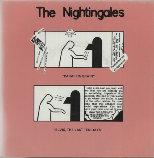 The Nightingales Paraffin Brain 7" vinyl single (7 inch record / 45) UK UXZ07PA623875
