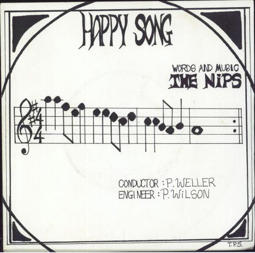 The Nips Happy Song 7" vinyl single (7 inch record / 45) UK N.S07HA817970