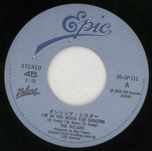 The Nolans I'm In The Mood For Dancing 7" vinyl single (7 inch record / 45) Japanese NOL07IM123004