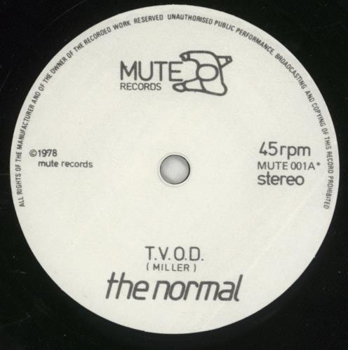 The Normal T.V.O.D. / Warm Leatherette 7" vinyl single (7 inch record / 45) UK NML07TV873949