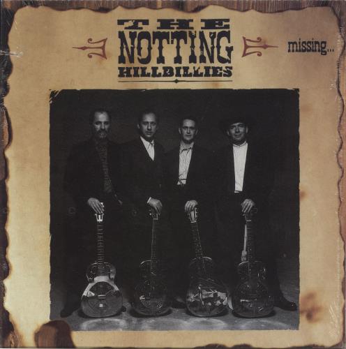 The Notting Hillbillies Missing... Presumed Having A Good Time - shrink vinyl LP album (LP record) US NOTLPMI867310