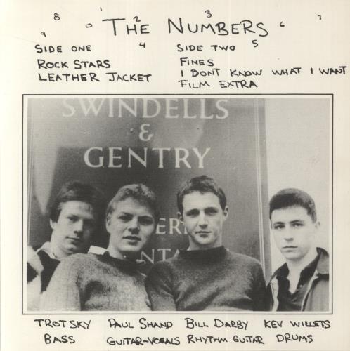 The Numbers The Numbers EP 7" vinyl single (7 inch record / 45) UK 7ZF07TH845889