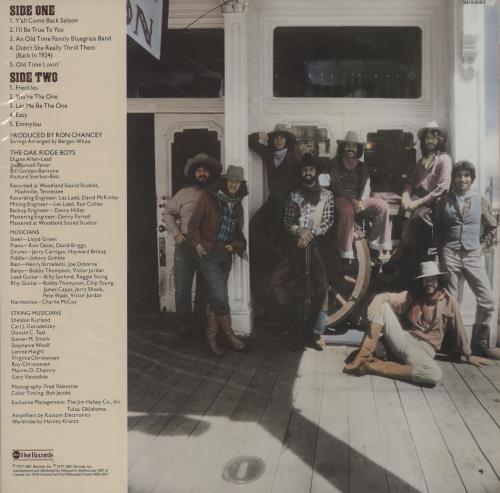 The Oak Ridge Boys Y'all Come Back Saloon vinyl LP album (LP record) UK T7FLPYA761773