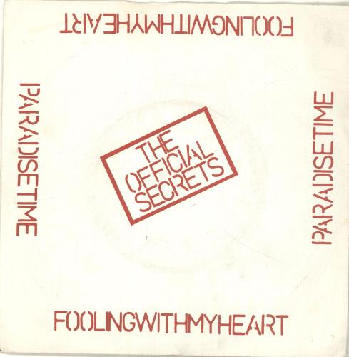 The Official Secrets Fooling With My Heart 7" vinyl single (7 inch record / 45) UK YVL07FO693324