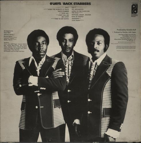 The O'Jays Back Stabbers - EX vinyl LP album (LP record) UK OJYLPBA882056