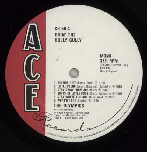 The Olympics Doin The Hully Gully vinyl LP album (LP record) UK OLYLPDO877086