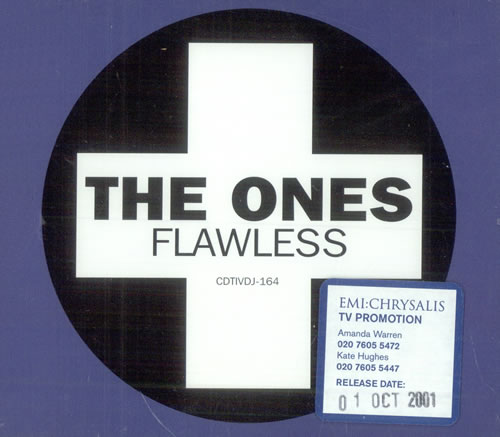 The Ones Flawless CD single (CD5 / 5") UK T/OC5FL506285